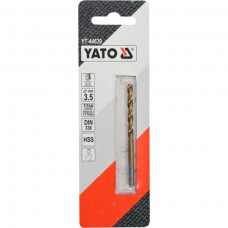 YATO Burghiu pentru metal HSS-TiN, diametru 3.5 mm..